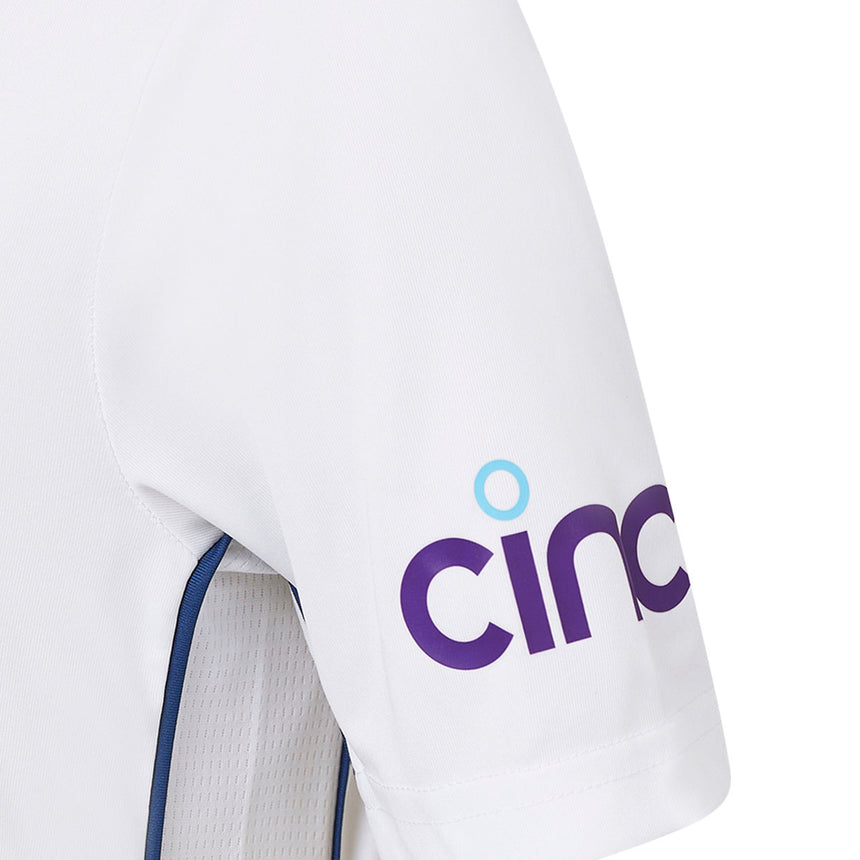 ECB Test Replica Short Sleeve Junior Shirt - 2024