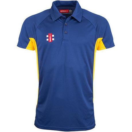 Gray-Nicolls Matrix Polo Shirt Navy-Gold