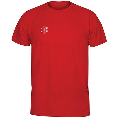 Gray-Nicolls Matrix Short Sleeve Junior Tee Shirt Red